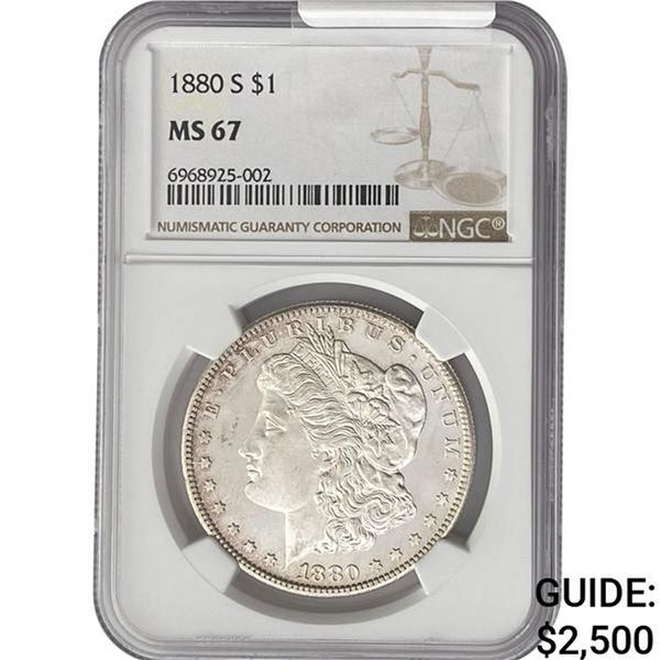1880-S Morgan Silver Dollar NGC MS67