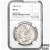 Image 1 : 1891-S Morgan Silver Dollar NGC MS61