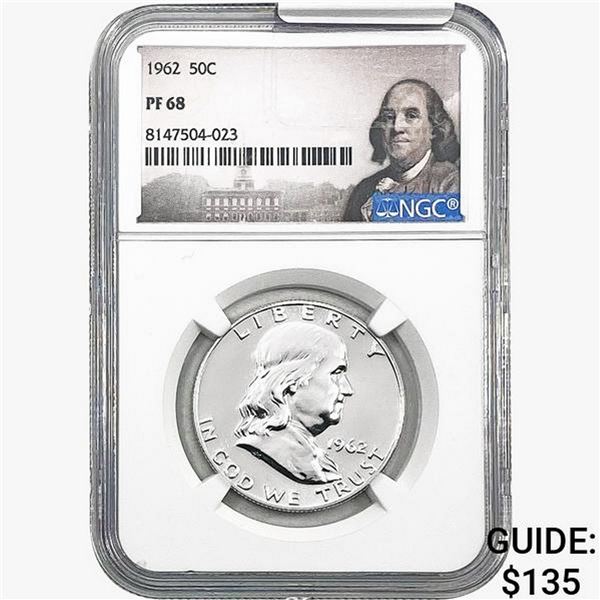 1962 Franklin Half Dollar NGC PF68