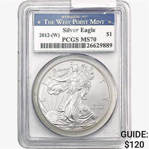 2012-W Silver Eagle PCGS MS70