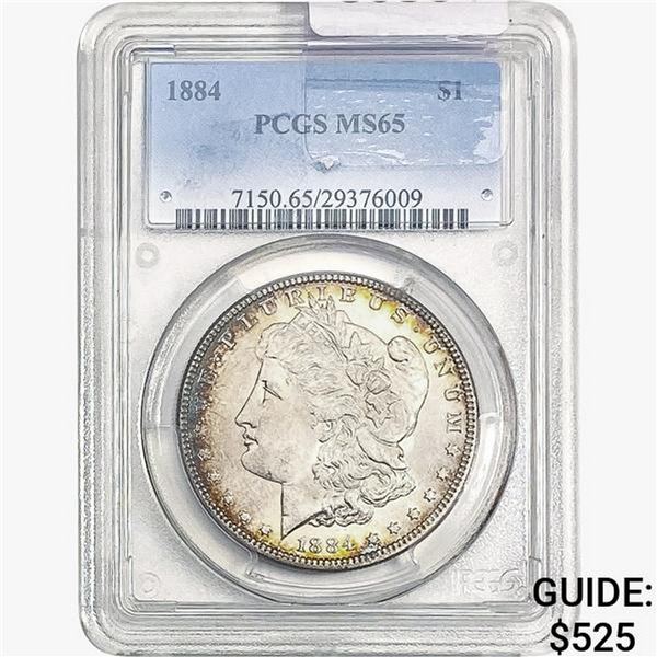 1884 Morgan Silver Dollar PCGS MS65