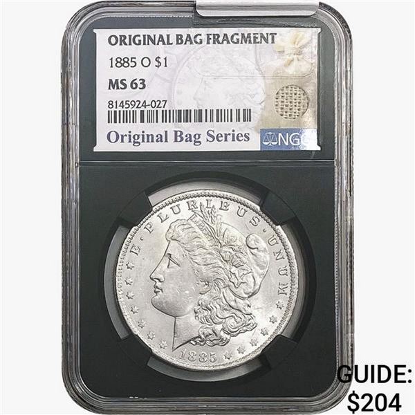 1885-O Morgan Silver Dollar NGC MS63
