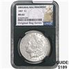 Image 1 : 1887 Morgan Silver Dollar NGC MS63 Bag Fragment