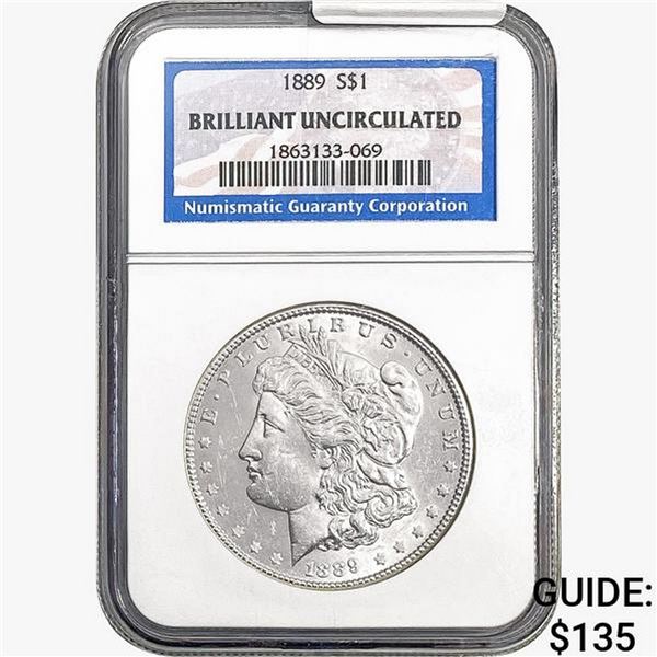 1889 Morgan Silver Dollar N BU