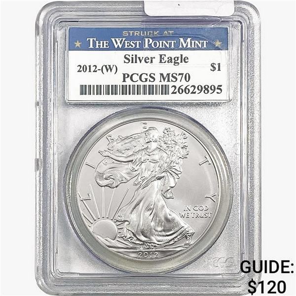 2012-W Silver Eagle PCGS MS70