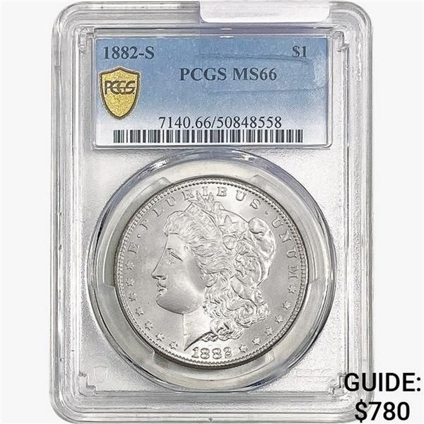 1882-S Morgan Silver Dollar PCGS MS66