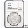 Image 1 : 1883-CC Morgan Silver Dollar NGC MS63