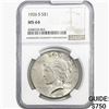 Image 1 : 1926-S Silver Peace Dollar NGC MS64