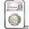Image 1 : 1953-S Franklin Half Dollar NGC MS66