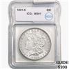 1891-S Morgan Silver Dollar ICG MS61