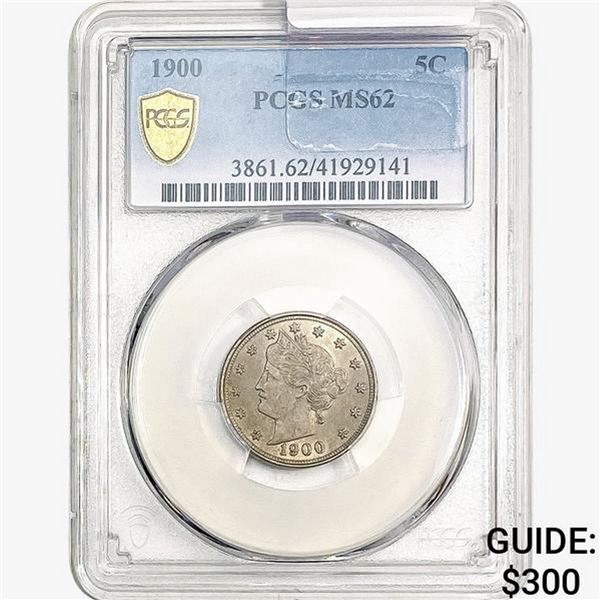 1900 Liberty Victory Nickel PCGS MS62