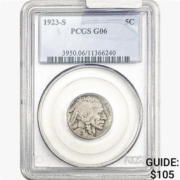 1923-S Buffalo Nickel PCGS G06