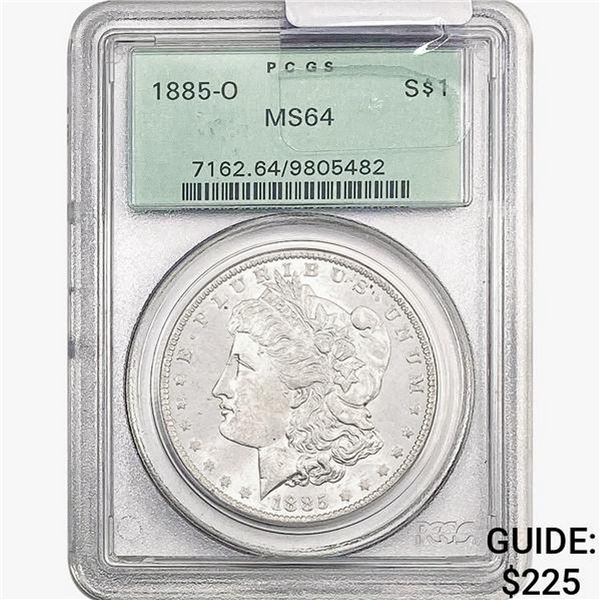 1885-O Morgan Silver Dollar PCGS MS64