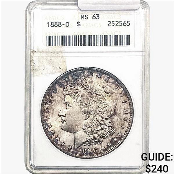 1880-O Morgan Silver Dollar ANACS MS63