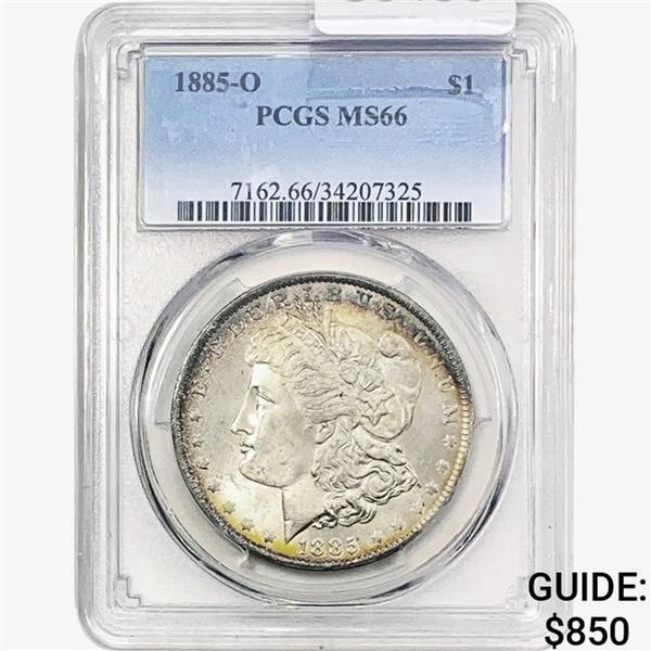 1885-O Morgan Silver Dollar PCGS MS66