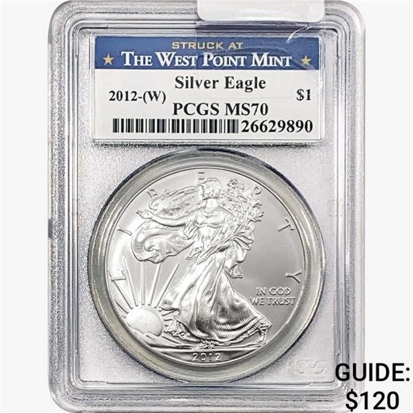 2012-W Silver Eagle PCGS MS70