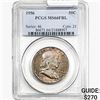 Image 1 : 1956 Franklin Half Dollar PCGS MS66 FBL