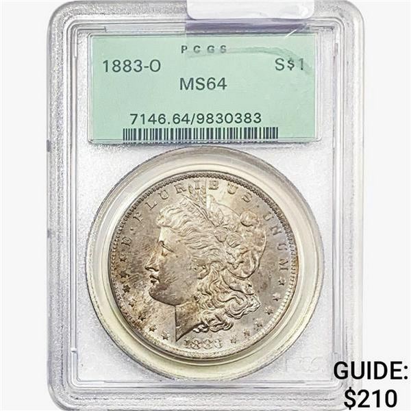 1883-O Morgan Silver Dollar PCGS MS64