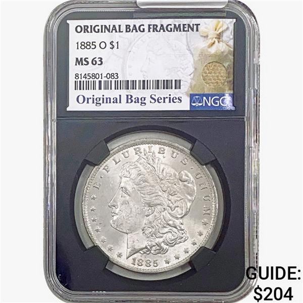 1885-O Morgan Silver Dollar NGC MS63