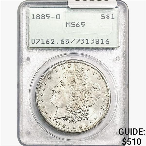 1885-O Morgan Silver Dollar PCGS MS65