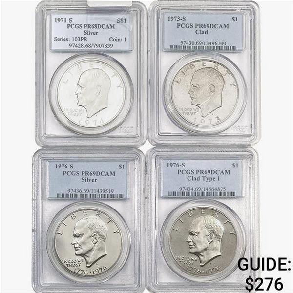 [4]1971-1976-S Eisenhower Dollar PCGS PR68-69 DCAM