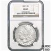 Image 1 : 1887 Morgan Silver Dollar NGC MS63