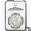 Image 1 : 1881-CC Morgan Silver Dollar NGC MS63