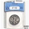 Image 1 : 1938-D Walking Liberty Half Dollar ANACS F15