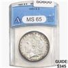 1882-S Morgan Silver Dollar ANACS MS65