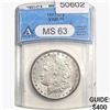 1901-O Morgan Silver Dollar ANACS MS63 VAM-16