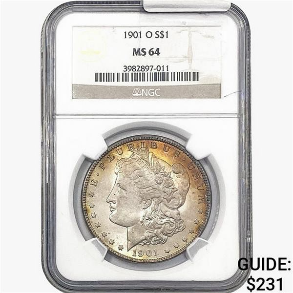 1901-O Morgan Silver Dollar NGC MS64
