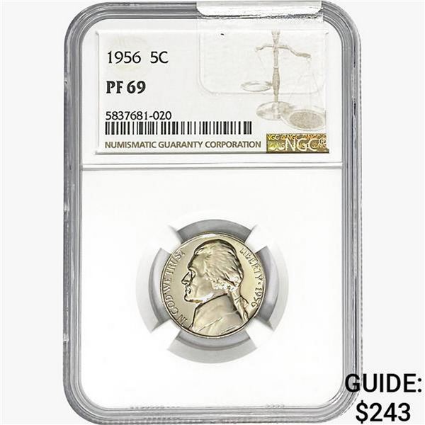 1956 Jefferson Nickel NGC PF69