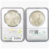 Image 2 : [2] 1923 Silver Peace Dollar NGC MS64