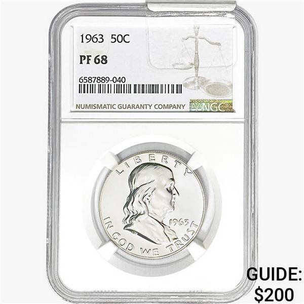 1963 Franklin Half Dollar NGC PF68