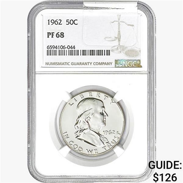 1962 Franklin Half Dollar NGC PF68