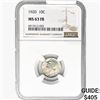 Image 1 : 1920 Mercury Silver Dime NGC MS63 FB