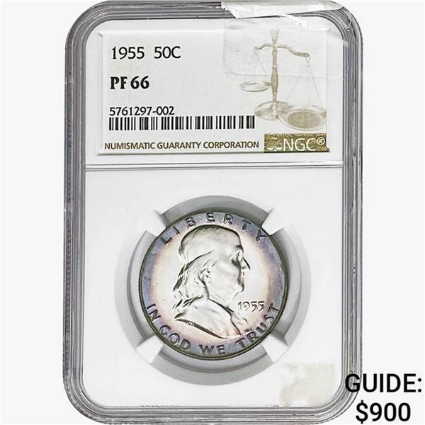 1955 Franklin Half Dollar NGC PF66