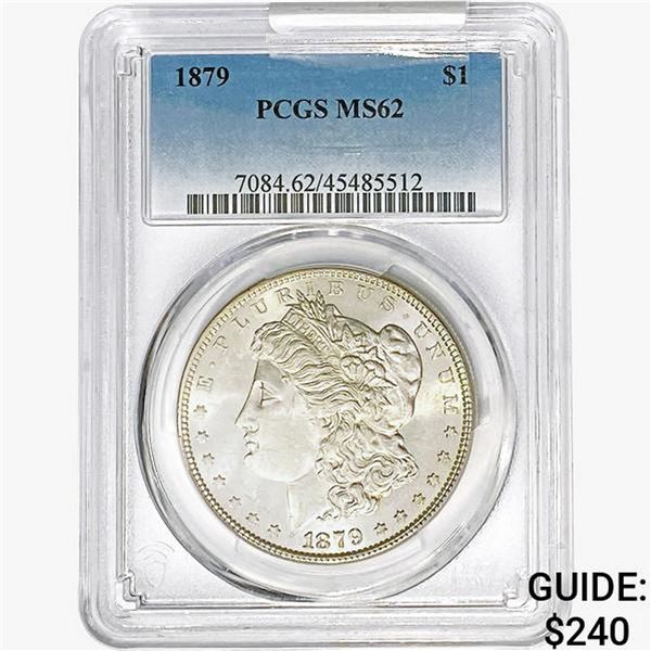 1879 Morgan Silver Dollar PCGS MS62