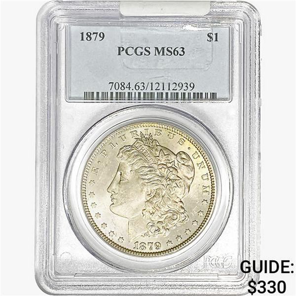 1879 Morgan Silver Dollar PCGS MS63