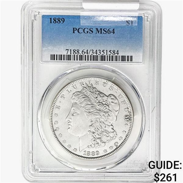 1889 Morgan Silver Dollar PCGS MS64