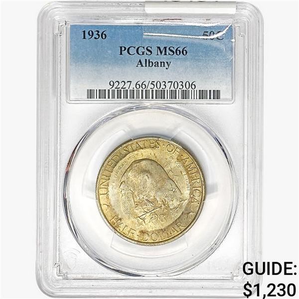 1936 Albany Half Dollar PCGS MS66