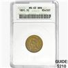 1891 Indian Head Cent ANACS MS63 BRN