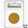1847 Braided Hair Cent ANACS AU58