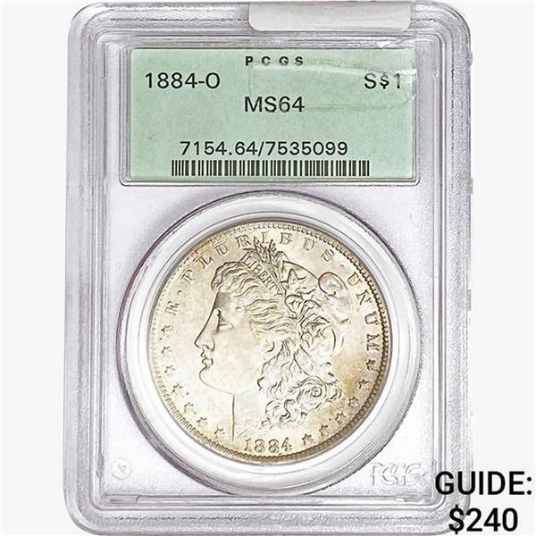 1884-O Morgan Silver Dollar PCGS MS64