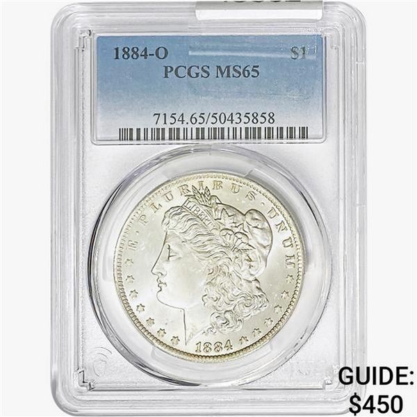 1884-O Morgan Silver Dollar PCGS MS65