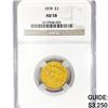 Image 1 : 1878 $3 Gold Piece NGC AU58
