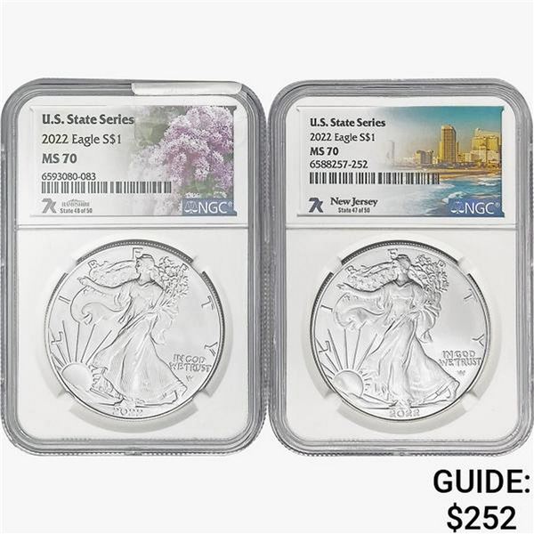 2022 [2] Silver Eagle NGC MS70