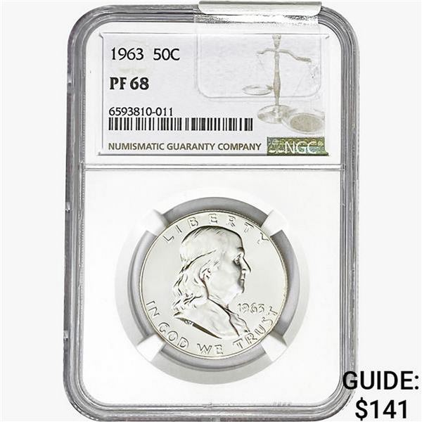 1963 Franklin Half Dollar NGC PF68