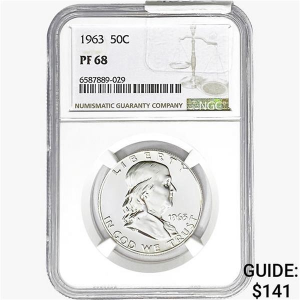 1963 Franklin Half Dollar NGC PF68