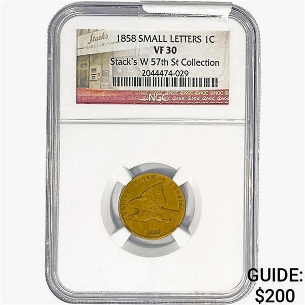 1858 Flying Eagle Cent NGC VF30
